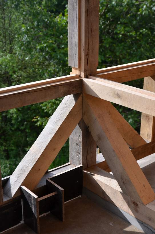 Ossature en bois de la maison